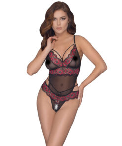 Cottelli Crotchless Body With Lace