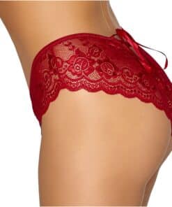 Cottelli Crotchless Panty Red