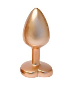 Gleaming Love Pearl Gold Butt Plug Small