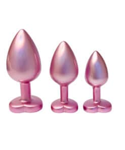 Gleaming Love Pearl Pink Butt Plug Set